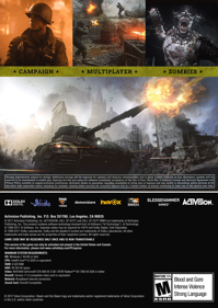 Call of Duty: WWII - Box - Back (World) - 1063x1500