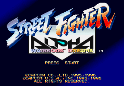 Street Fighter Alpha: Warriors' Dreams - Screenshot - Game Title (North America) - 640x448