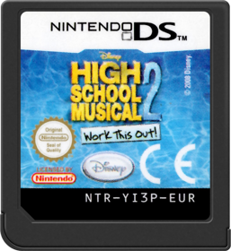 High School Musical 2: Work This Out! - Cart - Front (Europe) - 517x564