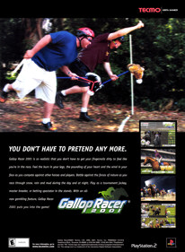 Gallop Racer 2001 - Advertisement Flyer - Front (United States) - 1615x2200
