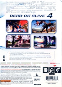 Dead or Alive 4 - Box - Back (Europe) - 1545x2184