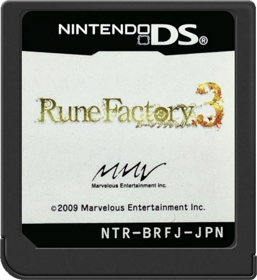 Rune Factory 3: A Fantasy Harvest Moon - Cart - Front (Japan) - 517x564