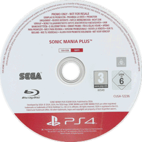 Sonic Mania Plus - Disc (World) - 1375x1381