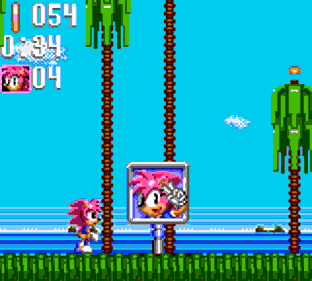 Amy Rose in Sonic Triple Trouble - Screenshot - Gameplay (World) - 160x144