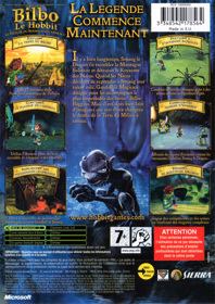 The Hobbit: The Prelude to the Lord of the Rings - Box - Back (France) - 640x904