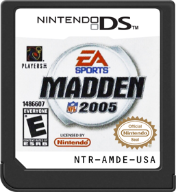 Madden NFL 2005 - Cart - Front (North America) - 517x564