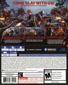 Back 4 Blood - Box - Back (North America) - 1122x1400