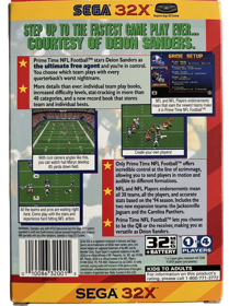 Prime Time NFL Starring Deion Sanders - Box - Back (North America) - 896x1200