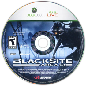 BlackSite: Area 51 - Disc (North America) - 783x783