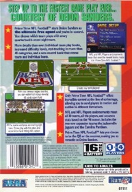 Prime Time NFL Starring Deion Sanders - Box - Back (North America) - 1637x2379