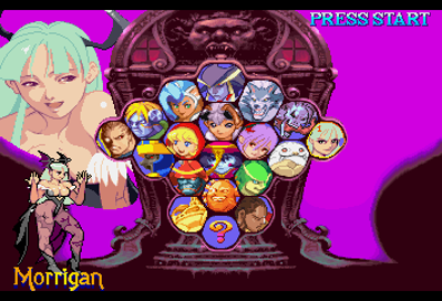 Vampire Savior: The Lord of Vampire - Screenshot - Game Select (Japan) - 352x240