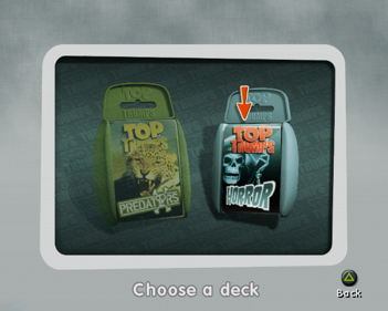 Top Trumps Adventures Vol. 1: Horror & Predators - Screenshot - Game Select (Europe) - 640x512
