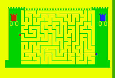 Amazing Maze / Tic-Tac-Toe - Screenshot - Gameplay (North America) - 352x240