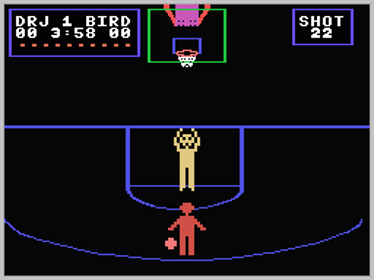 Julius Erving and Larry Bird Go One-on-One - Screenshot - Gameplay (North America) - 256x192