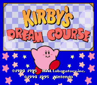 Kirby's Dream Course - Screenshot - Game Title (Europe) - 256x224