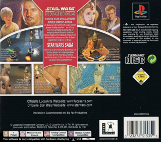 Star Wars: Episode I: The Phantom Menace - Box - Back (Germany) - 1615x1421