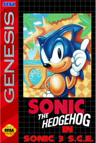 Sonic 1 in Sonic 3 S.C.E. - Fanart - Box - Front (World) - 600x900