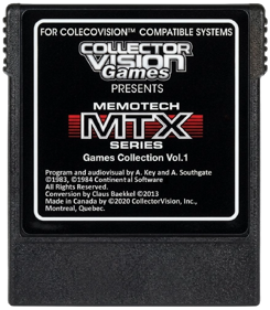 Memotech MTX Series Games Collection Vol.1 - Cart - Front (North America) - 960x1100