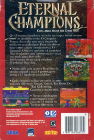Eternal Champions: Challenge from the Dark Side - Box - Back (Brazil) - 595x883