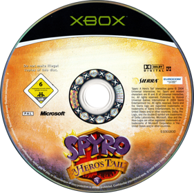 Spyro: A Hero's Tail - Disc (Europe) - 750x748