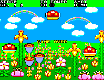 Fantasy Zone II - Screenshot - Game Over (World) - 496x384