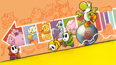 Yoshi Topsy-Turvy - Fanart - Background (World) - 1920x1080
