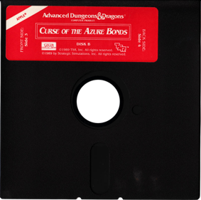 Advanced Dungeons & Dragons: Curse of the Azure Bonds - Disc (North America) - 800x793