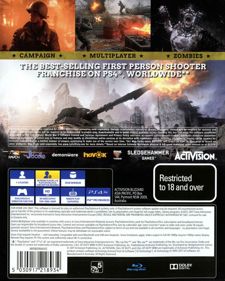 Call of Duty: WWII - Box - Back (Oceania) - 641x800