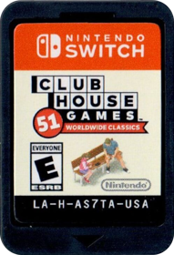 Clubhouse Games: 51 Worldwide Classics - Cart - Front (North America) - 498x729