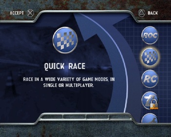Rally Fusion: Race of Champions - Screenshot - Game Select (World) - 640x512