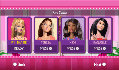 Barbie Dreamhouse Party - Screenshot - Game Select (World) - 2443x1440