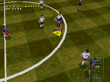 VR Soccer '96 - Screenshot - Gameplay (World) - 640x480