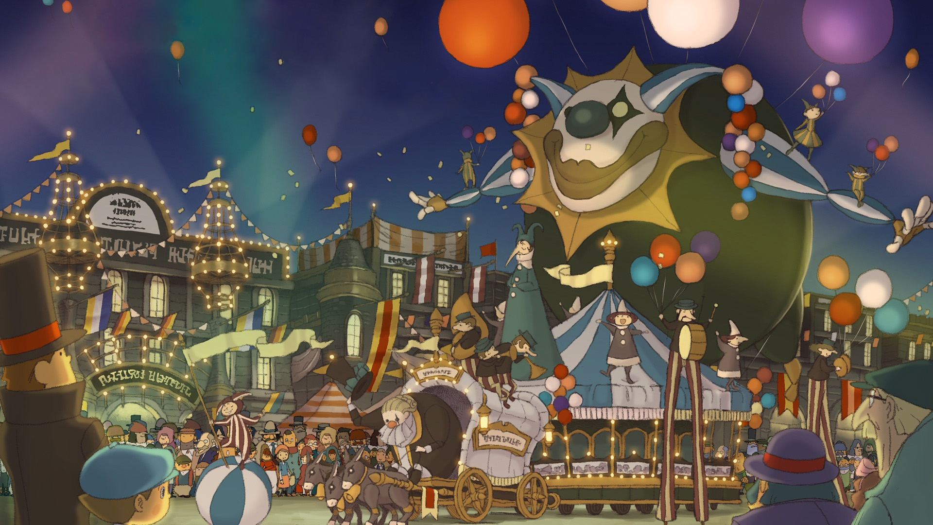 Illustration of Professor Layton and the Miracle Mask