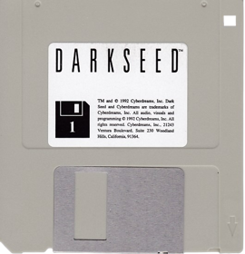 Dark Seed - Disc (Europe) - 530x550