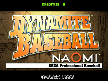 Dynamite Baseball NAOMI - Screenshot - Game Title (Japan) - 640x480