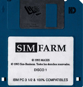 SimFarm: SimCity's Country Cousin - Disc (Spain) - 769x800