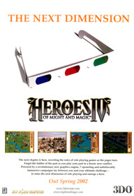 Heroes of Might and Magic IV - Advertisement Flyer - Front (United Kingdom) - 1511x2200