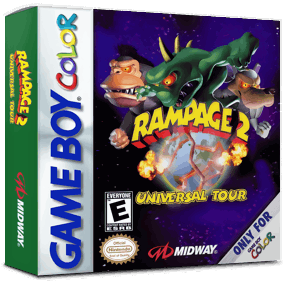 Rampage 2: Universal Tour - Box - 3D (North America) - 1016x998