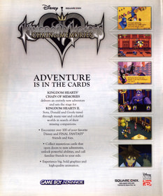 Kingdom Hearts: Chain of Memories - Advertisement Flyer - Front (United States) - 1904x2290