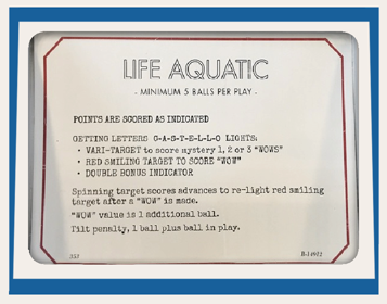 Zissou: The Life Aquatic - Arcade - Controls Information (World) - 714x561