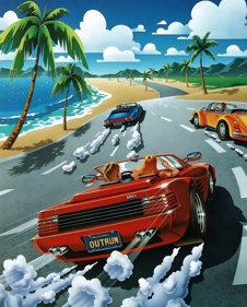 Sega Ages: OutRun - Poster (Japan) - 2160x2682