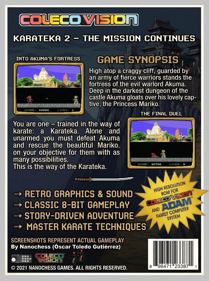 Karateka 2 - Box - Back (World) - 900x1208