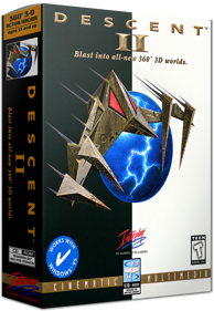 Descent II - Box - 3D (World) - 955x1382