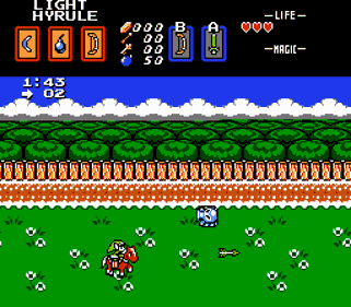 Zelda: The Legend of Link - Screenshot - Gameplay (World) - 256x224