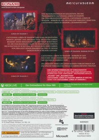 Castlevania: Lords of Shadow Collection - Box - Back (Germany) - 901x1278