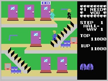 Mikie - Screenshot - Gameplay (World) - 256x192
