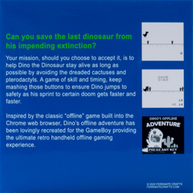 Dino's Offline Adventure - Box - Back (World) - 700x700