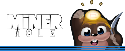 Miner Mole - Clear Logo (North America) - 400x162