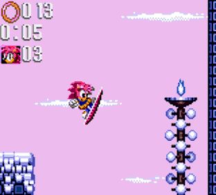 Amy Rose in Sonic Triple Trouble - Screenshot - Gameplay (World) - 160x144