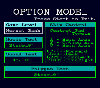 Silpheed - Screenshot - Game Select (World) - 512x448